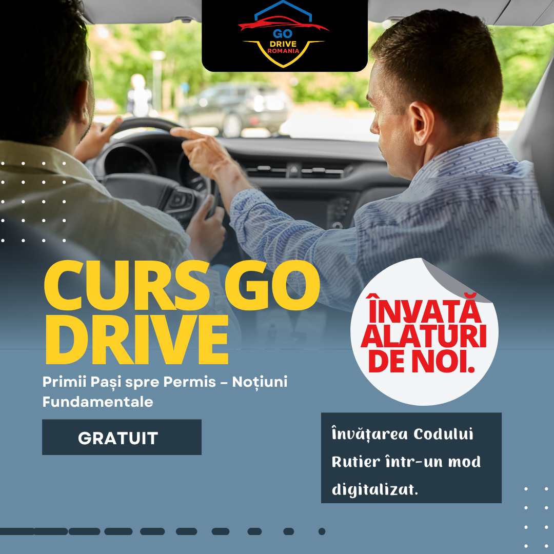 Blue and White Illustration Driving Course Promotion Instagram Post